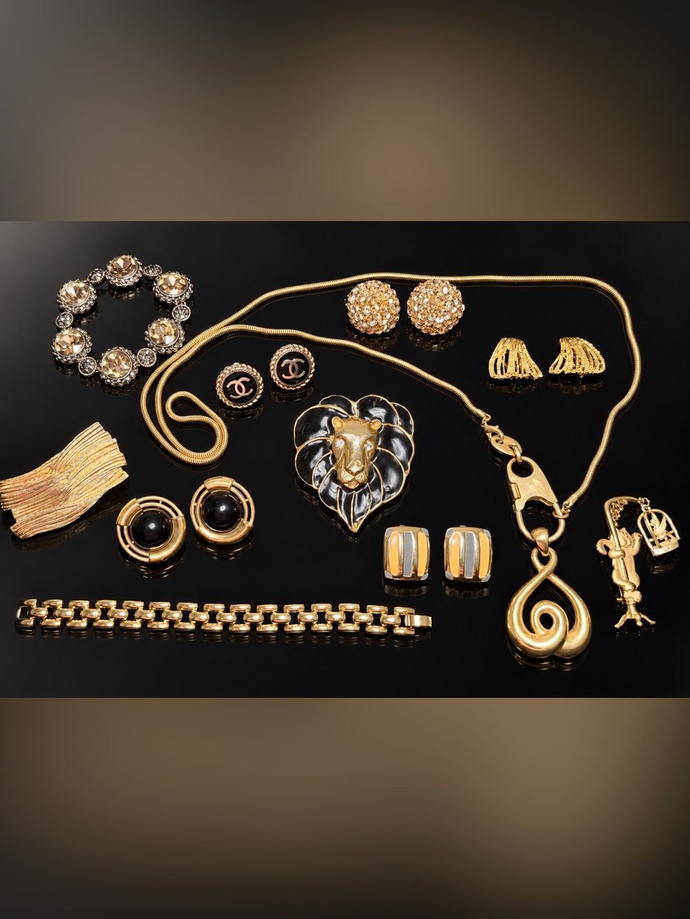 Stunning Vintage Designer & Statement Jewelry Lot-Anne Klein, Monet, Chanel etc
